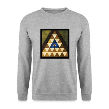 Secret Symbolism - Unisex Sweatshirt - salt & pepper - Front - Alina (178cm) & Michal (187cm)