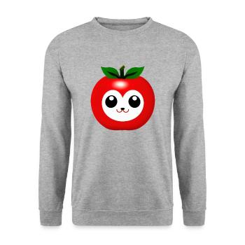 Tomate Comic Tomate Sweet Cartoon 12 - Sweat-shirt Unisexe - gris chiné - Devant - Alina (178cm) & Michal (187cm)