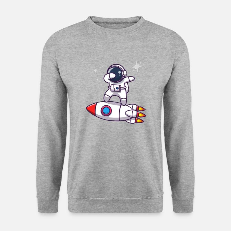 Rakete - Unisex Pullover - Weißgrau meliert