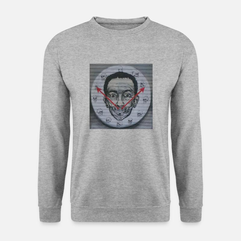 Finest Street Art Graffiti - Unisex Pullover - Weißgrau meliert