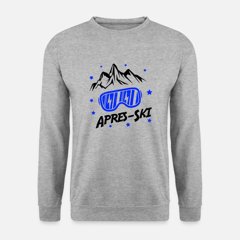 apres ski - Unisex Pullover - Weißgrau meliert