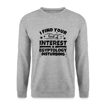 Cadeau amusant d’égyptologie - Sweat-shirt Unisexe - gris chiné - Devant - Alina (178cm) & Michal (187cm)