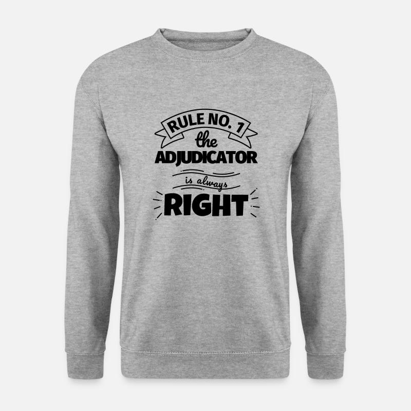 ADJUDICATOR funny gift - Unisex Sweatshirt - salt & pepper