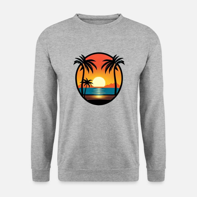 Summer Vibes - Unisex Pullover - Weißgrau meliert