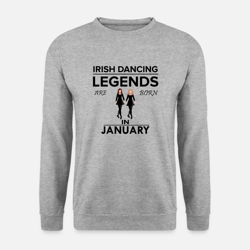 Dancing Dance Music - Unisex Pullover - Weißgrau meliert