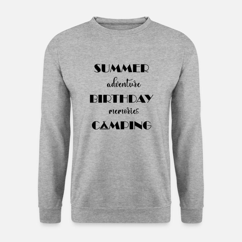 camper_Frau - Unisex Pullover - Weißgrau meliert