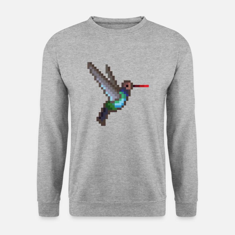 Vogel - Unisex Pullover - Weißgrau meliert