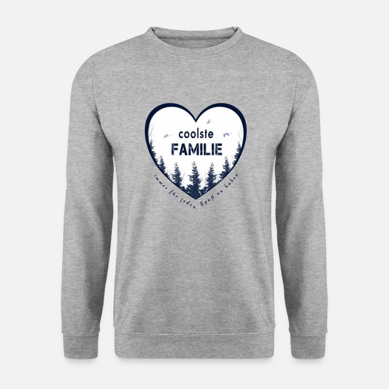 coolste Familie - Unisex Pullover - Weißgrau meliert