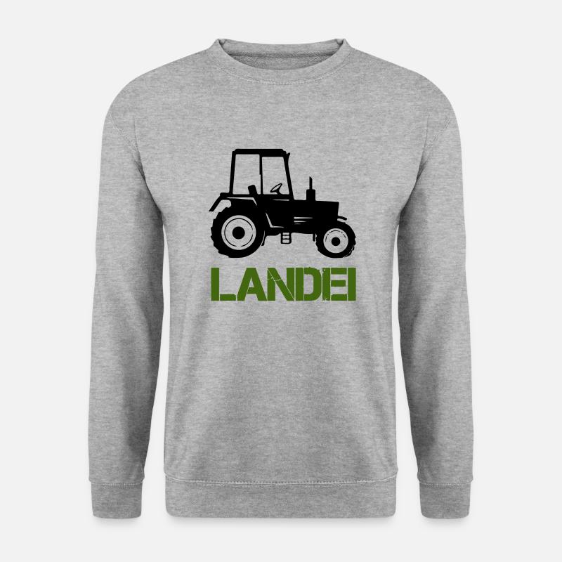 traktor landei - Unisex Pullover - Weißgrau meliert
