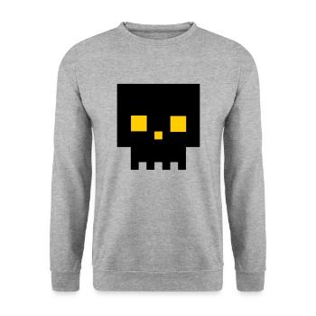 Langweiler - Unisex Pullover - Weißgrau meliert - Vorne - Alina (178cm) & Michal (187cm)