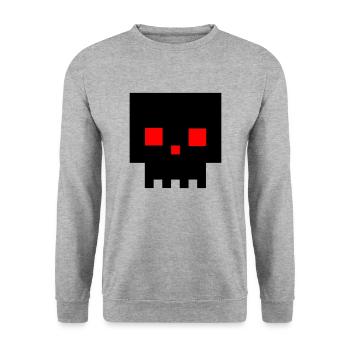 Langweiler - Unisex Pullover - Weißgrau meliert - Vorne - Alina (178cm) & Michal (187cm)
