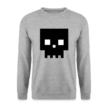 Langweiler - Unisex Pullover - Weißgrau meliert - Vorne - Alina (178cm) & Michal (187cm)