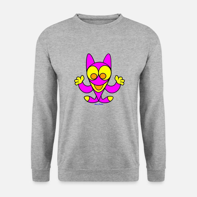 jango creation - Unisex Pullover - Weißgrau meliert