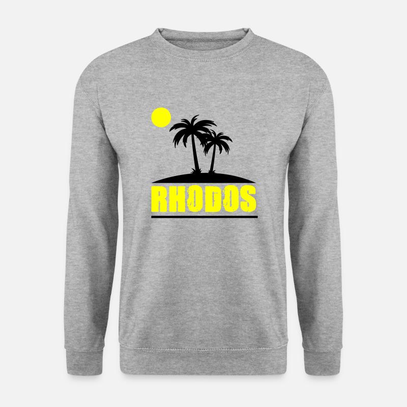 rhodos - Unisex Pullover - Weißgrau meliert