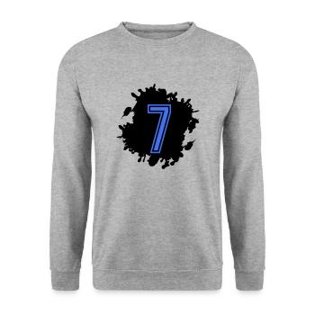 Spot 7 - Unisex Sweatshirt - salt & pepper - Front - Alina (178cm) & Michal (187cm)