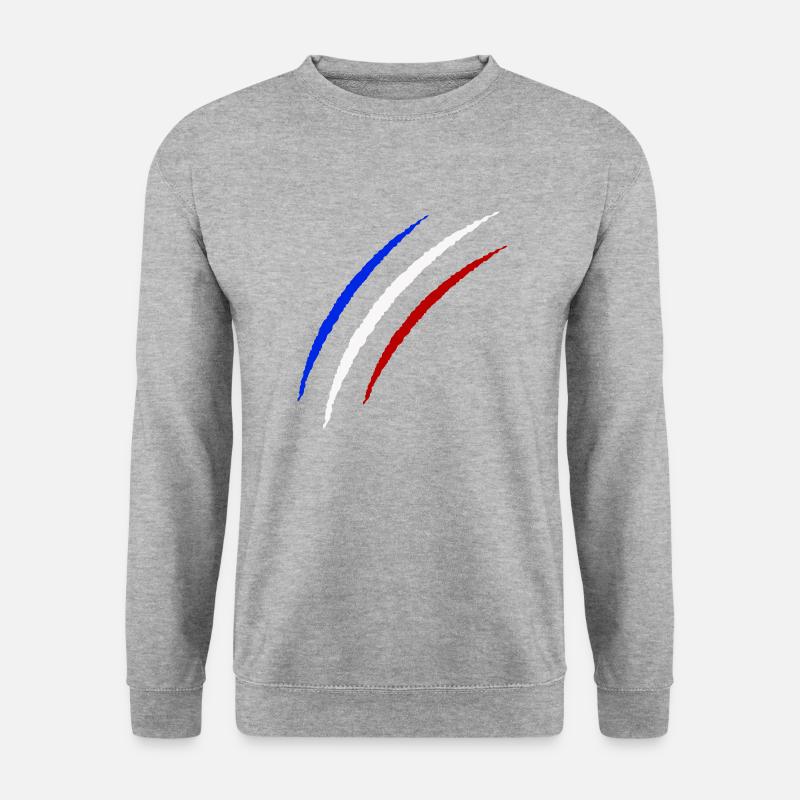 krallen frankreich - Unisex Pullover - Weißgrau meliert