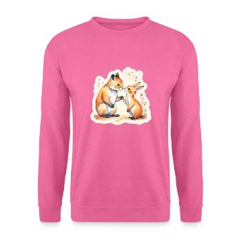 L’amour des animaux - Sweat-shirt Unisexe - rose - Devant