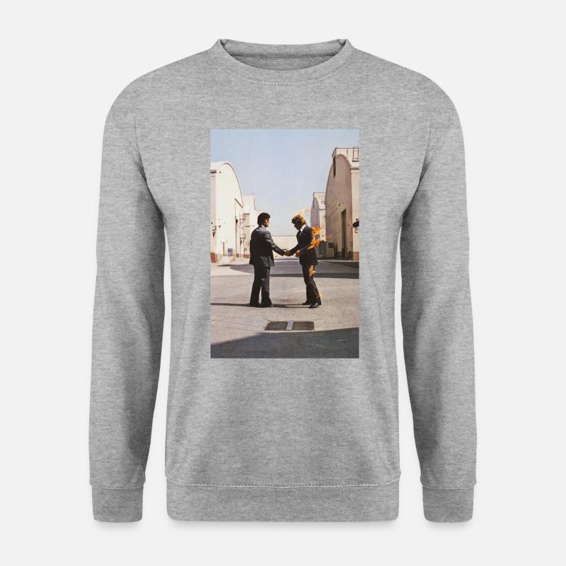 Pink Floyd Wish You Were Here Album Cover - Unisex Pullover - Weißgrau meliert