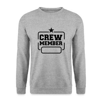 Équipage - Sweat-shirt Unisexe - gris chiné - Devant - Alina (178cm) & Michal (187cm)