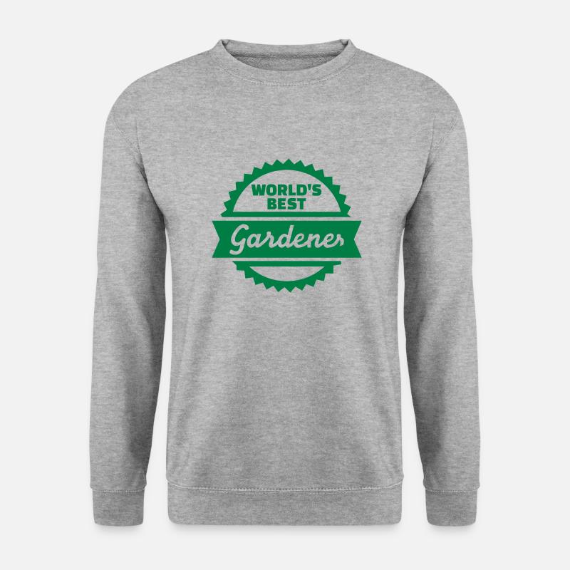 Gärtner - Unisex Pullover - Weißgrau meliert
