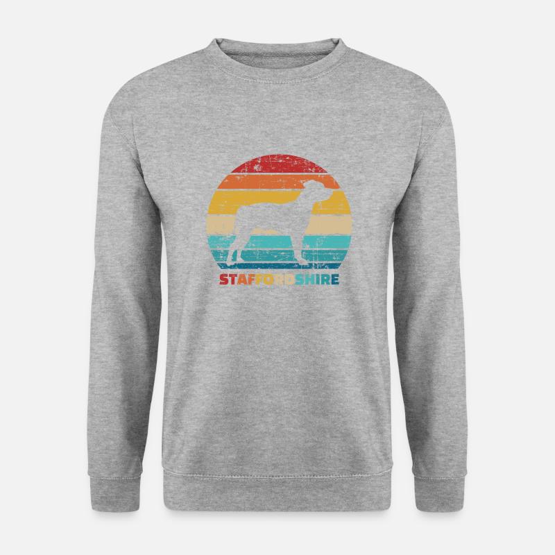 Staffordshire - Unisex Pullover - Weißgrau meliert