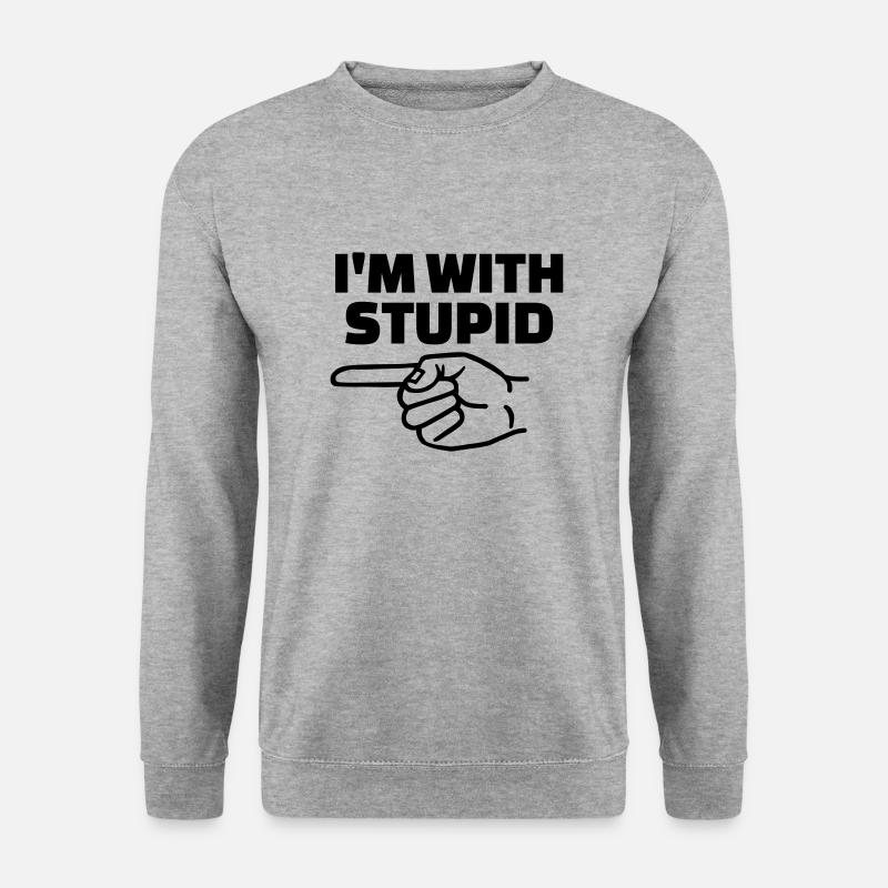 Stupid - Unisex Sweatshirt - salt & pepper