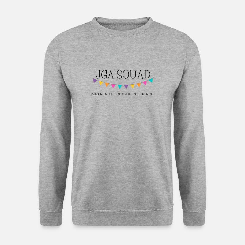 JGA SQUAD - Unisex Pullover - Weißgrau meliert