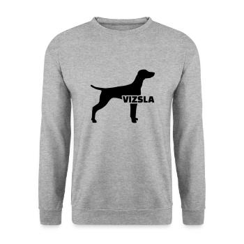 Vizsla - Sweat-shirt Unisexe - gris chiné - Devant - Alina (178cm) & Michal (187cm)