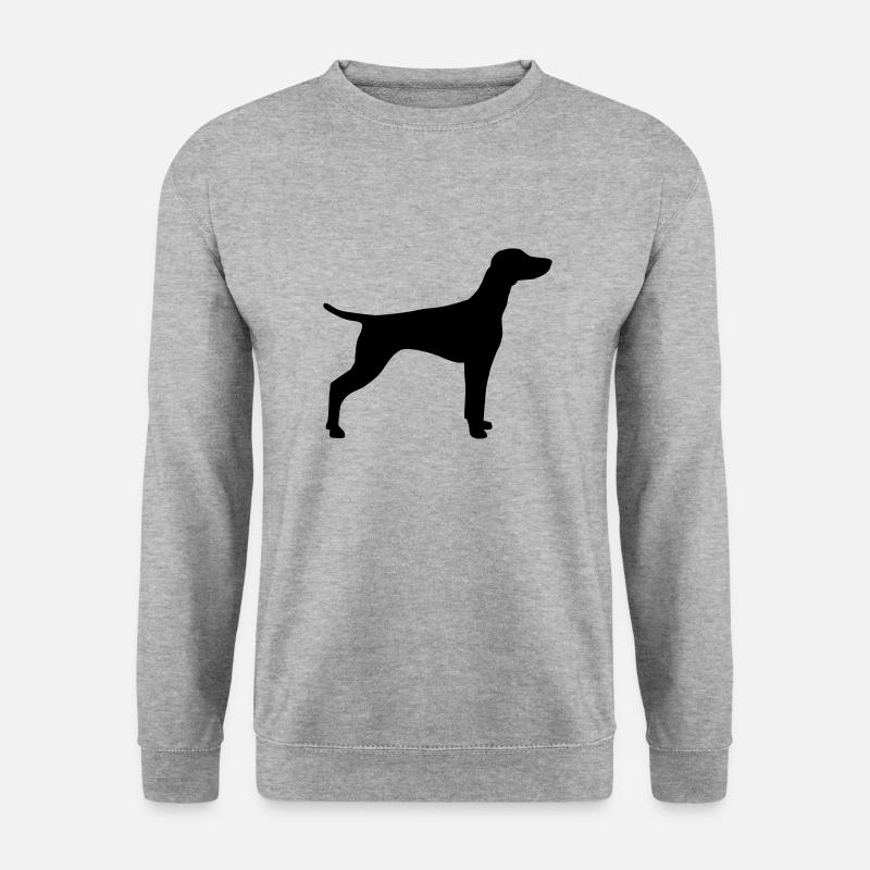 Vizsla - Unisex Pullover - Weißgrau meliert