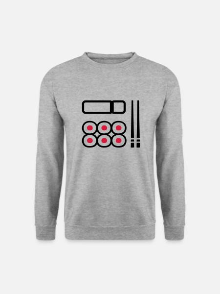 Sushi - Sweat-shirt Unisexe - gris chiné