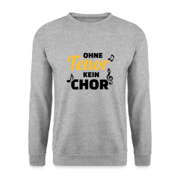 Chor - Unisex Pullover - Weißgrau meliert - Vorne - Alina (178cm) & Michal (187cm)