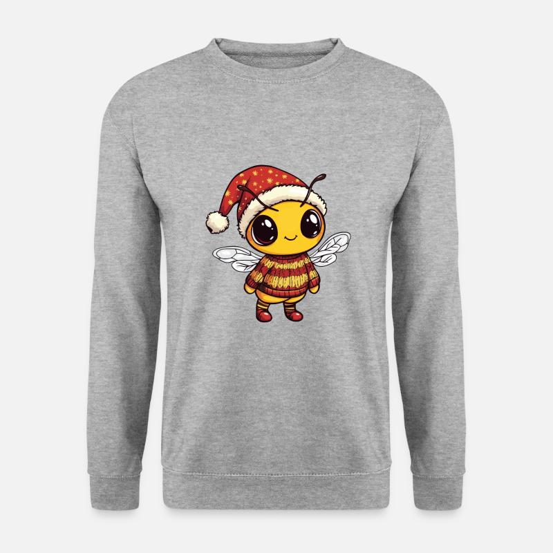 Bee Christmas Comic - Unisex Sweatshirt - salt & pepper