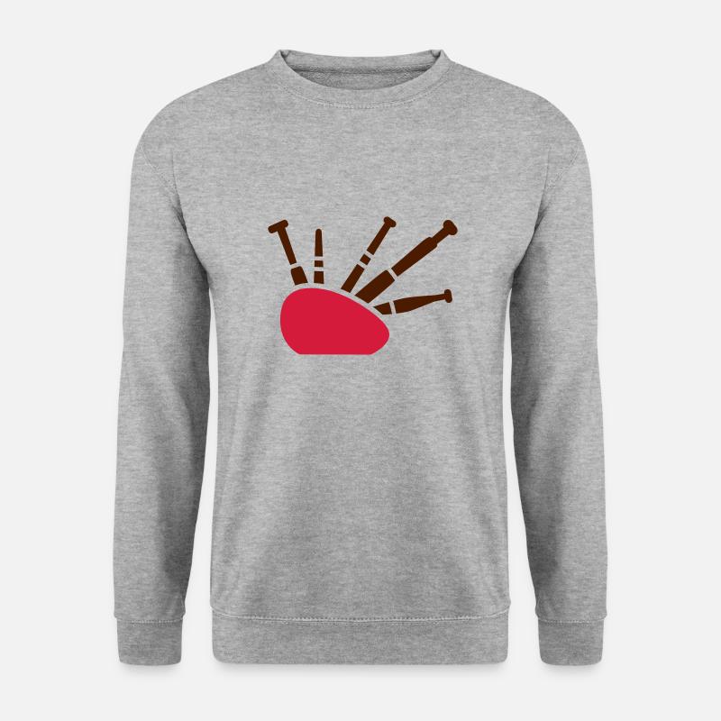 Dudelsack - Unisex Pullover - Weißgrau meliert