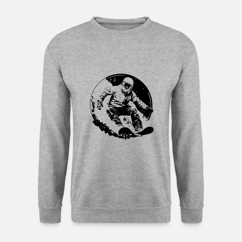 Snowboarding Silhouette - Unisex Sweatshirt - salt & pepper