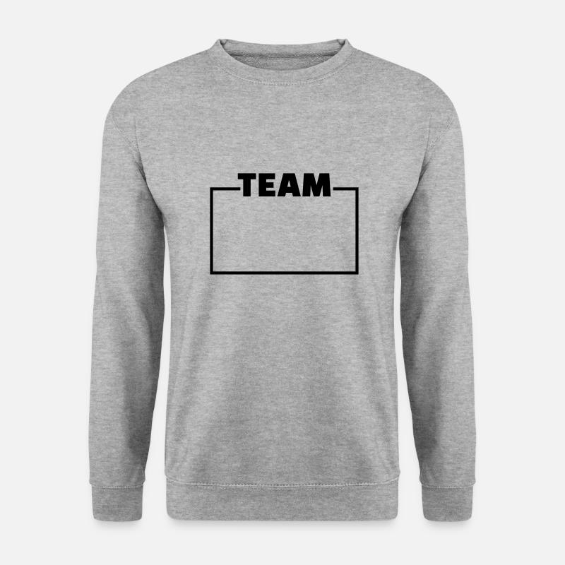 Team - Unisex Pullover - Weißgrau meliert