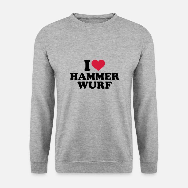 Hammerwurf - Unisex Pullover - Weißgrau meliert