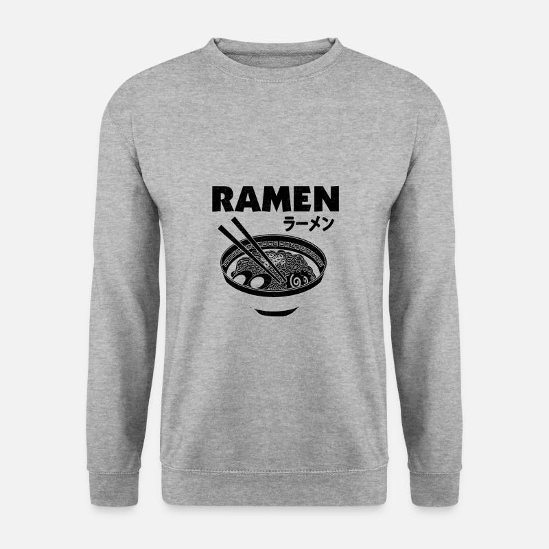 Ramen - Unisex Pullover - Weißgrau meliert