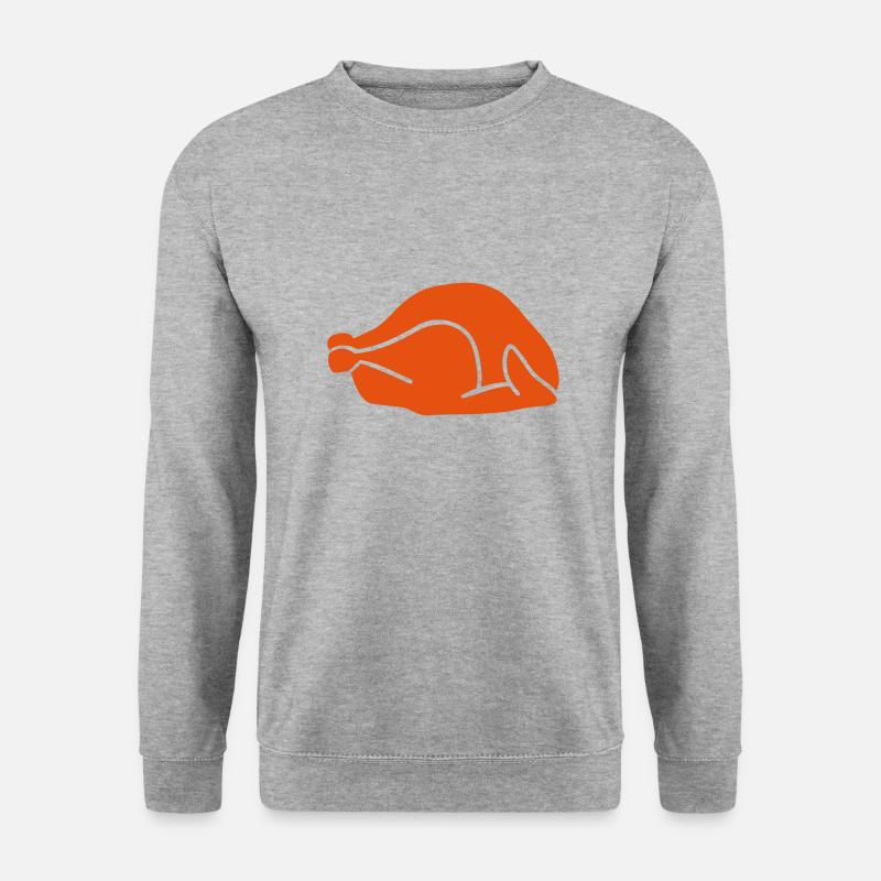Truthahn - Unisex Pullover - Weißgrau meliert