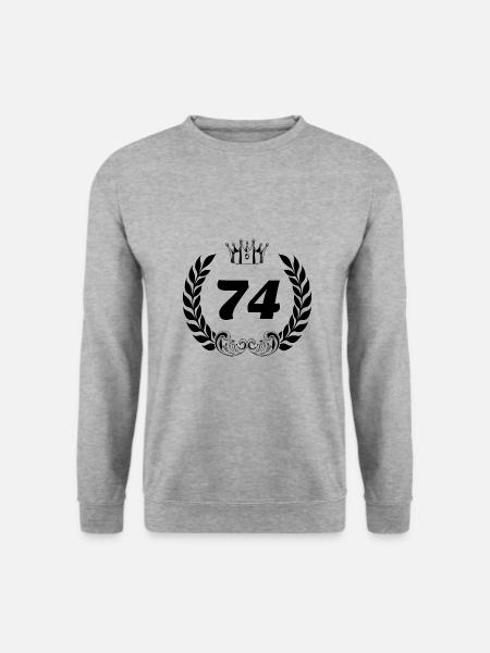 74 Number of wreath - Unisex Sweatshirt - salt & pepper