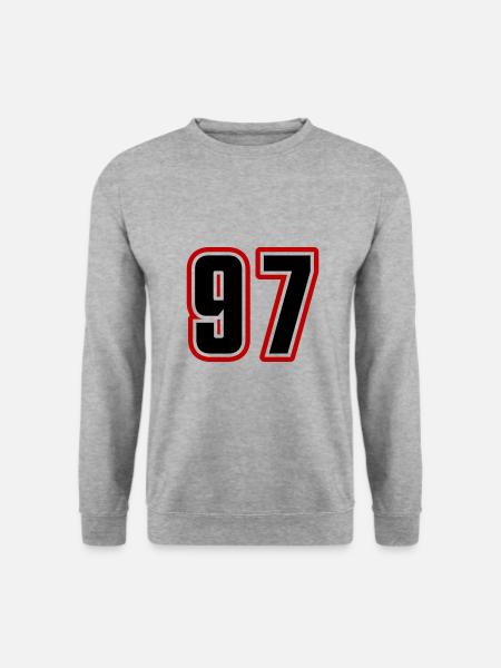 97 Number Symbol - Unisex Sweatshirt - salt & pepper