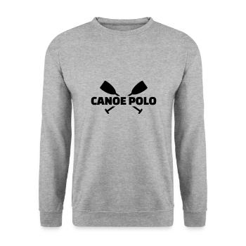 Kanupolo - Unisex Pullover - Weißgrau meliert - Vorne - Alina (178cm) & Michal (187cm)