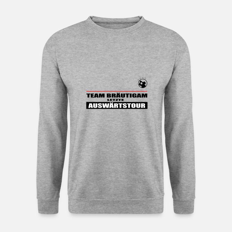 Junggesellenabschied JGA - Unisex Pullover - Weißgrau meliert