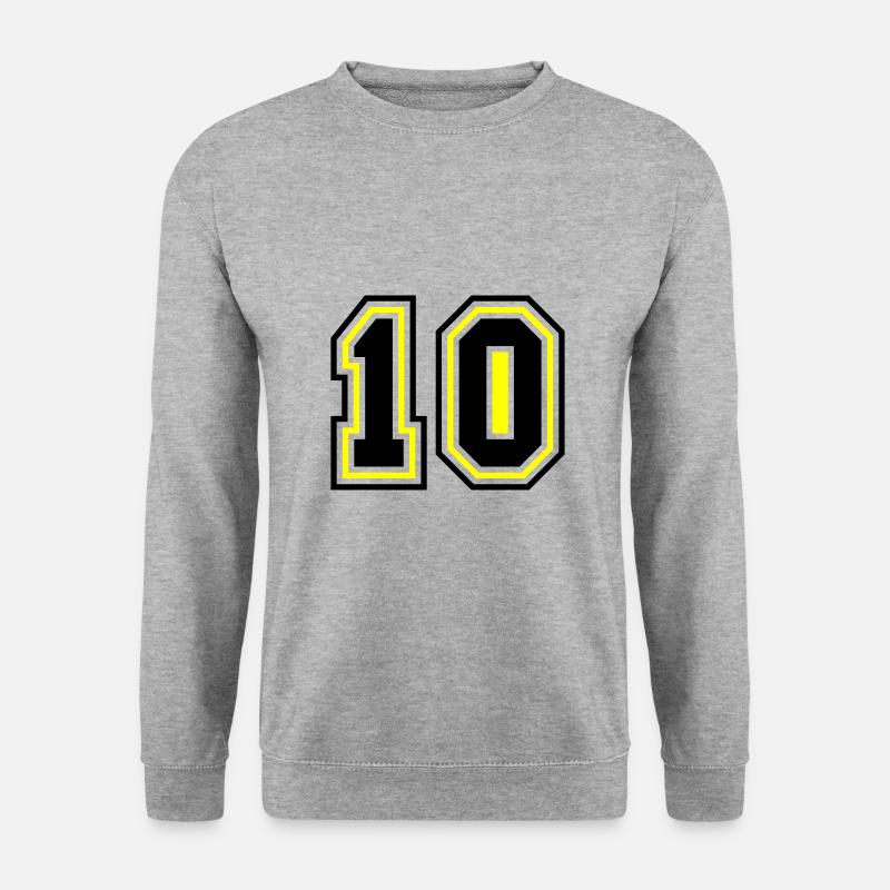10 number symbol - Unisex Sweatshirt - salt & pepper