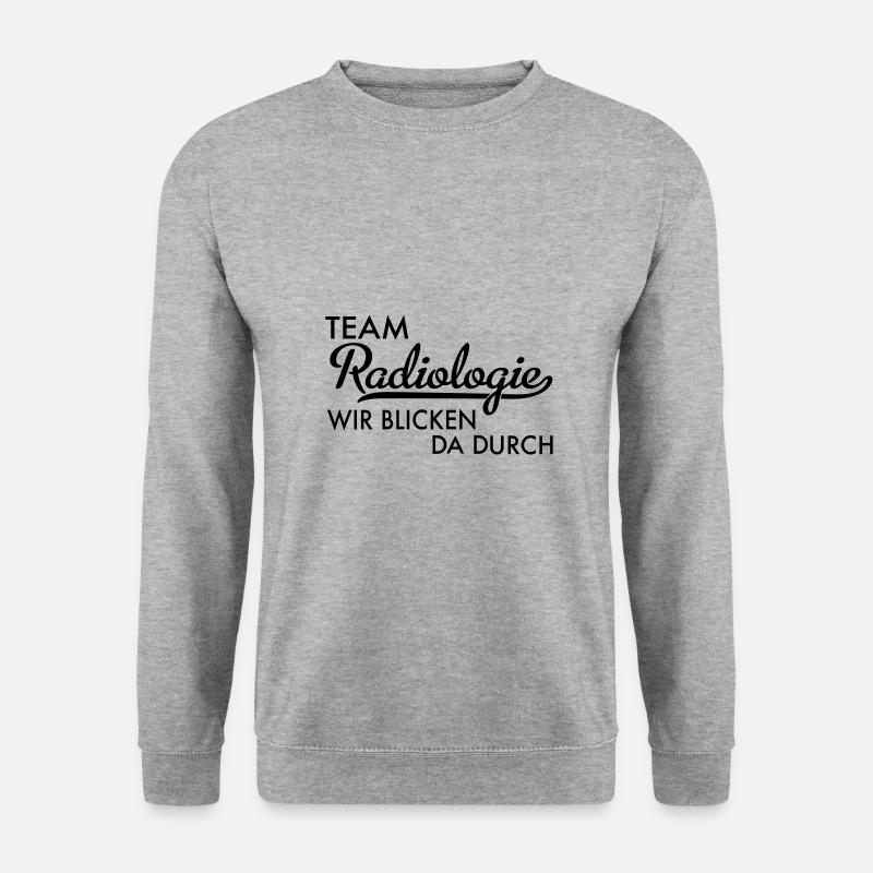 team radiologie - Unisex Pullover - Weißgrau meliert