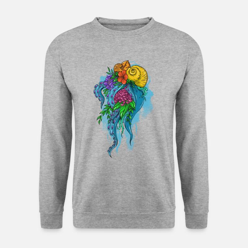 Bright Nature - Unisex Pullover - Weißgrau meliert