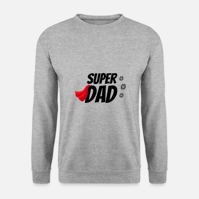 Super - Unisex Pullover - Weißgrau meliert