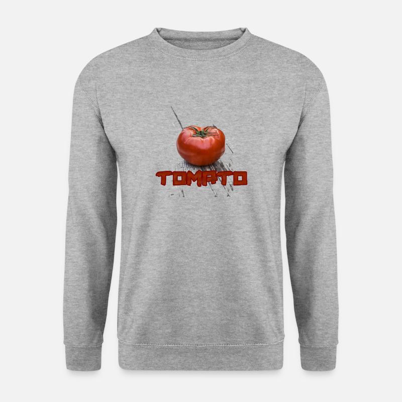 Tomato - Unisex Pullover - Weißgrau meliert