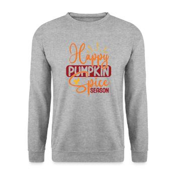Bonne saison des épices à la citrouille - Sweat-shirt Unisexe - gris chiné - Devant - Alina (178cm) & Michal (187cm)