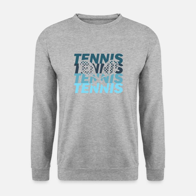Tennis Tennisschläger - Unisex Pullover - Weißgrau meliert
