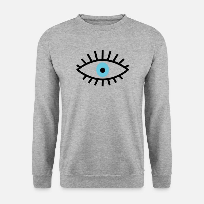 Evil Eye - Blue Eye - Talismann - Unisex Sweatshirt - salt & pepper